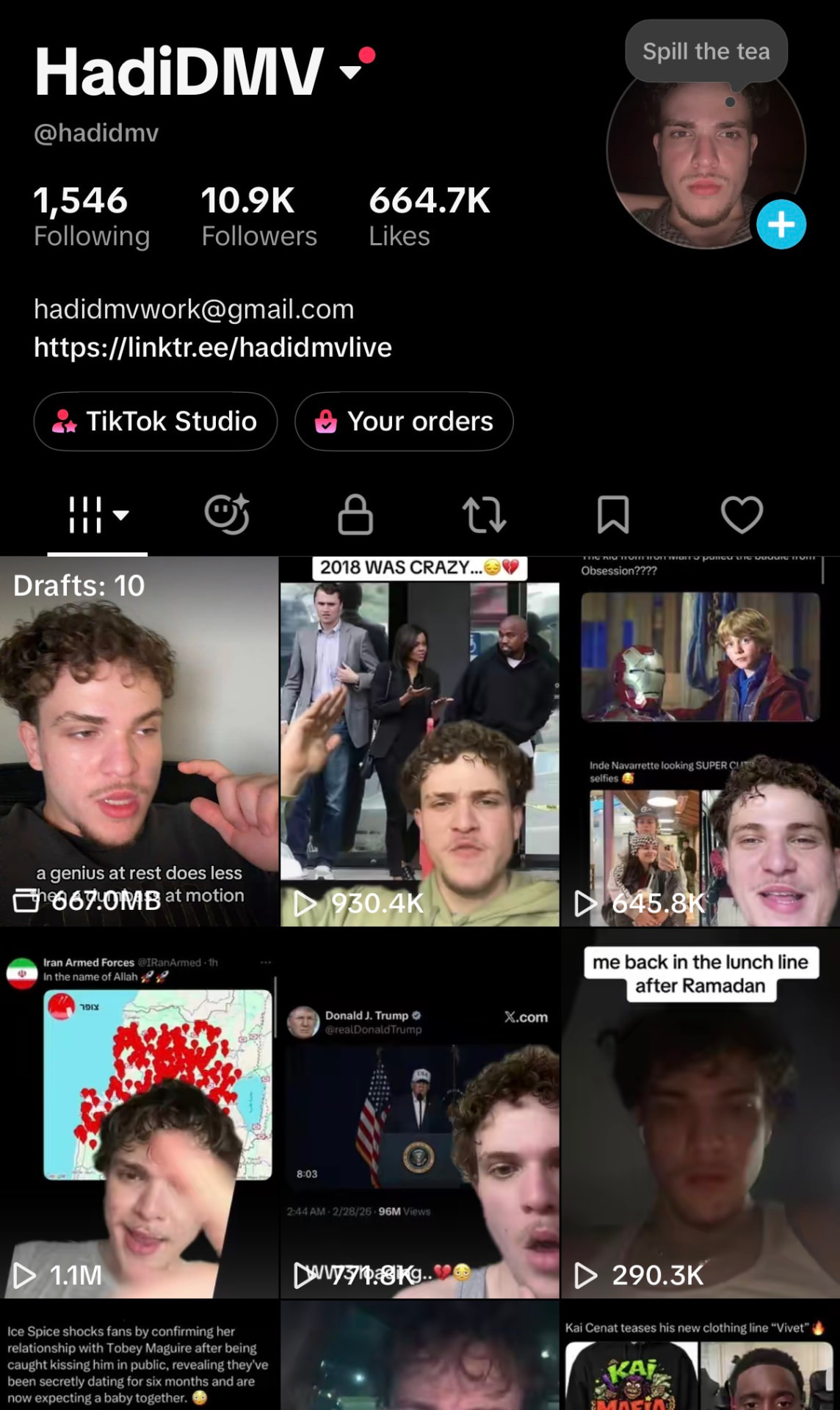 @hadidmv TikTok profile